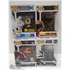 Image 1 : LOT OF 4 VARIOUS FUNKO POPS SILVER HOT TOPIC