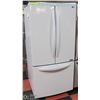 Image 1 : WHITE LG FRENCH DOOR FRIDGE 25.1 CU FT CAPACITY.