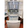 Image 2 : WHITE LG FRENCH DOOR FRIDGE 25.1 CU FT CAPACITY.