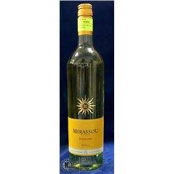 MIRASSOU RIESLING 2001 11.5% ALCOHOL 750ML