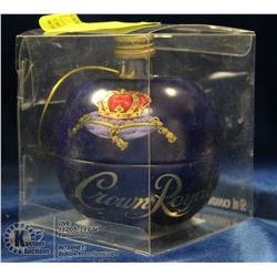 CROWN ROYAL WHISKY/CHRISTMAS ORNAMENT 40% 50ML
