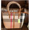 Image 1 : NEW PLAID TOTE COMBO PURSE SET, INCLUDES