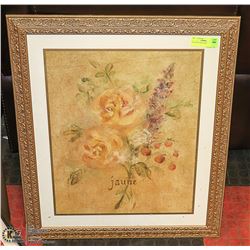 FRAMED FLORAL PRINT