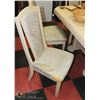Image 2 : WHITE DINING TABLE WITH 6 CHAIRS 41 X 65 X 31