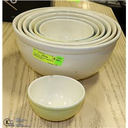 COMPLETE SET OF 7 MEDALTA MIXING BOWLS