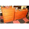 Image 1 : BROWN WOO 6 DRAWER DRESSER WITH 4 DRAWER DRESSER