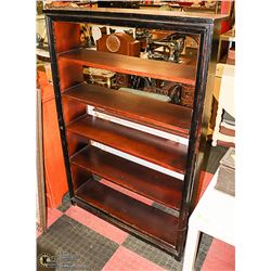 WOOD BOOKSHELF 35 X 10 X 53