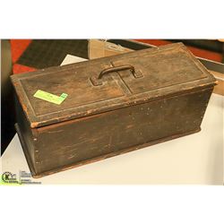 VINTAGE SURVEYERS’ DOVETAIL WOODEN TRANSIT BOX