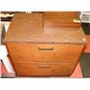 Image 1 : WOOD TONE TWO DRAWER FILING CABINET 30 X 19 X 28