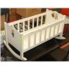 Image 1 : VINTAGE HANDCRAFTED CHILD'S TOY WOOD CRADLE