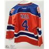 Image 1 : OILERS JERSEY HALL ORANGE BLUE SIZE  S/M