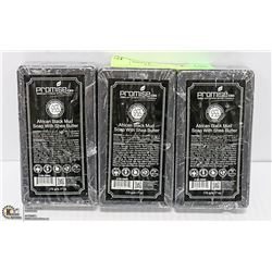 3 BARS OF PROMISE CBD AFRICAN BLACK MUD SOAP