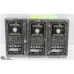 3 BARS OF PROMISE CBD AFRICAN BLACK MUD SOAP