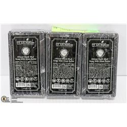 3 BARS OF PROMISE CBD AFRICAN BLACK MUD SOAP