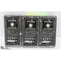 3 BARS OF PROMISE CBD AFRICAN BLACK MUD SOAP
