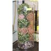 Image 1 : SHOW HOME GLASS FLOOR VASE 28" TALL