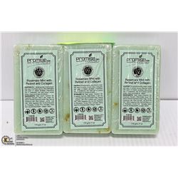 3 BARS OF PROMISE CBD ROSEMARY MINT WITH