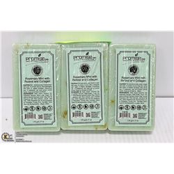 3 BARS OF PROMISE CBD ROSEMARY MINT WITH