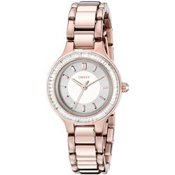NEW DKNY 28MM CRYSTAL BEZEL ROSE GOLD TONEMSRP$237