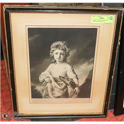 ANTIQUE SIGNED ENGRAVING WITH COMPLETE HISTORY ON