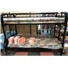 Image 2 : NEW BLACK METAL SINGLE/DOUBLE BUNKBED