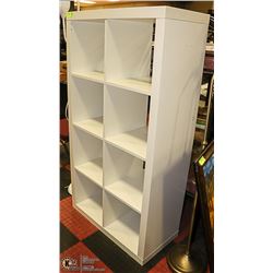 WHITE BOOKSHELF 31 X 15 X 59