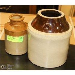 2 POTTERY JUGS