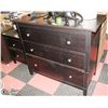 Image 1 : BLACK WOODEN 3 DRAWER DRESSER WITH 2 DRAWER NIGHT