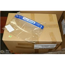 CASE OF 140 SPLASH PROTECTION FACE SHIELDS