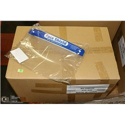 CASE OF 140 SPLASH PROTECTION FACE SHIELDS