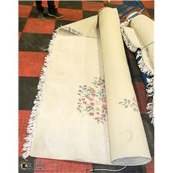 ROLL OF FLORAL PATTERN CARPET