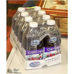 CASE OF 8 OCEAN SPRAY CRANBERRY GRAPE 1.89L