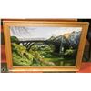 Image 1 : LARGE ORIGINAL BRIDGE PAINTING 41 X 29