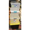 Image 1 : 4 STORAGE TOTES