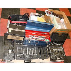 ESTATE PALLET WITH TOOLS SETS AND MORE