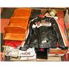 Image 1 : PALLET OF TOOLS, ORNAMENTS, HARLEY JACKET AND MORE