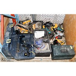 PALLET OF POWER TOOLS DEWALT, MAKITA, CRAFTSMAN...