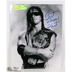 WWE HOF BRETT THE HIT MAN HART SIGNED PHOTO