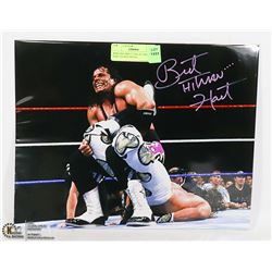 WWE HOF BRETT THE HIT MAN HART SIGNED PHOTO