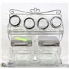 Image 1 : SPICE JAR SET WITH RACK