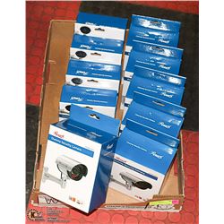 LOT OF 10 DUMMY SECURITY CAMERAS