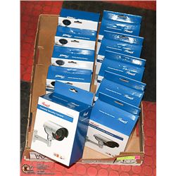 LOT OF 10 DUMMY SECURITY CAMERAS
