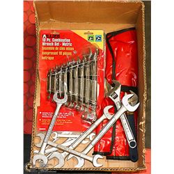 FLAT OF SAE AND METRIC WRENCHES INCL.