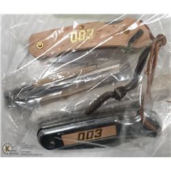 4 NEW FOLDING POCKET KNIVES OF VARIOUS TYPES