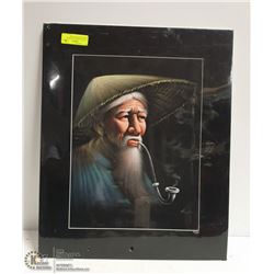 ESTATE HANDPAINTED, ARTIST SIGNED, MATTED PICTURE