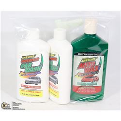 3PC SET OF 2 X 16OZ BOTTLES OF CAR WASH & 1 BOTTLE
