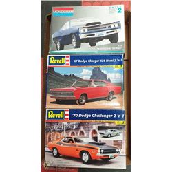 3 DODGE UNASSEMBLED MODELS 67 DODGE