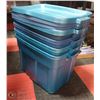 Image 1 : LOT OF 4 RUBBERMAID STORAGE CONTAINERS