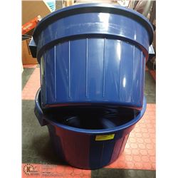 2 NEW BLUE MODERN WARE GARDENING BUCKETS