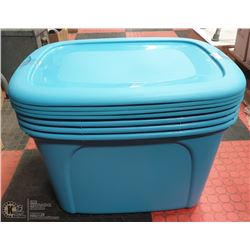 LOT OF 4 BLUE TUFF STORE STORAGE